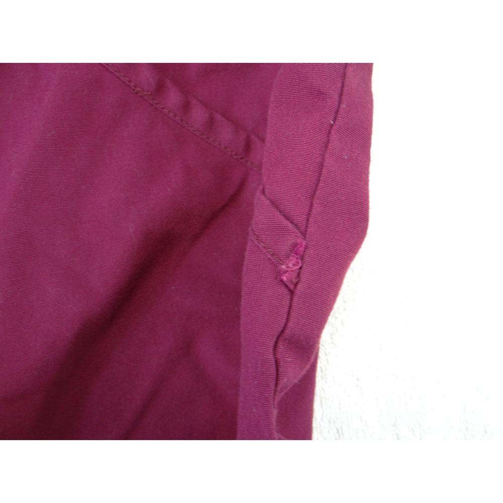 Butter-Soft‎ Womens Scrub Set Burgundy V-Neck Top Elastic Waist Pants Size Small - Picture 15 of 16